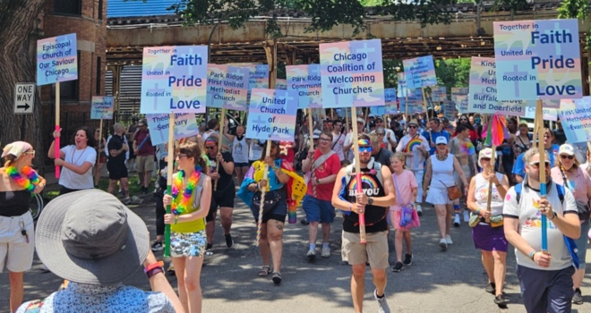 stepping off in the parade